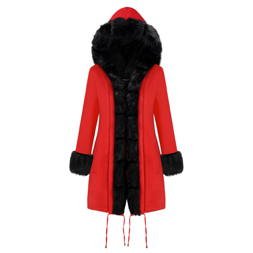 Color-Blocked Arctic Fur Parka – 25 Edition