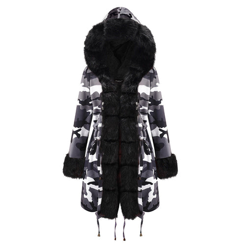 Color-Blocked Arctic Fur Parka – 25 Edition