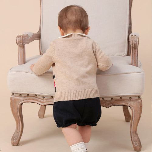 CozyTales™ – Cartoon Knit Jacket for Toddlers