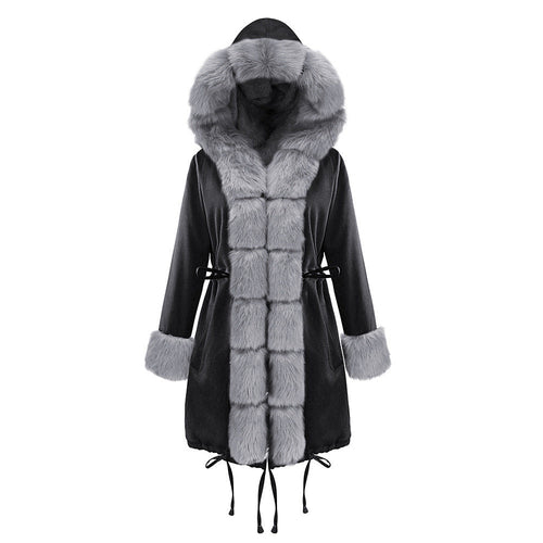 Color-Blocked Arctic Fur Parka – 25 Edition