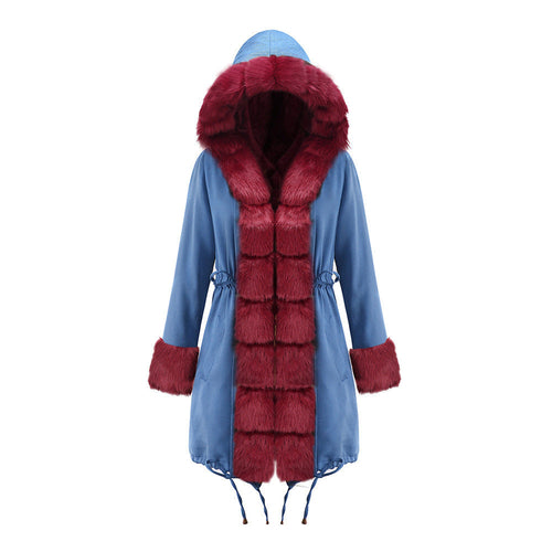 Color-Blocked Arctic Fur Parka – 25 Edition