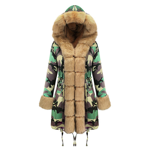 Color-Blocked Arctic Fur Parka – 25 Edition