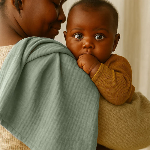 Maxi Organic Cotton Swaddles - Green