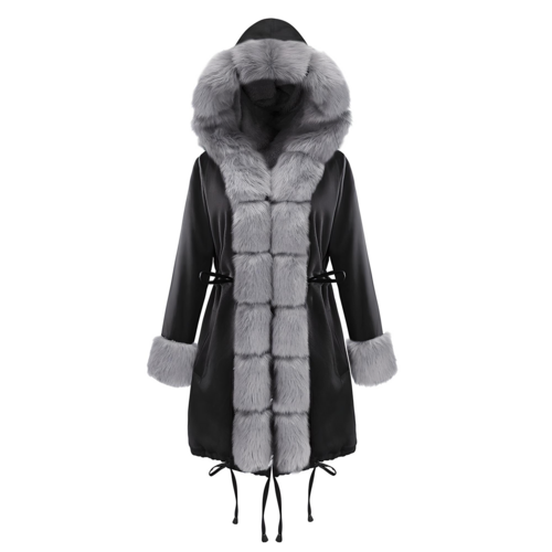 Color-Blocked Arctic Fur Parka – 25 Edition