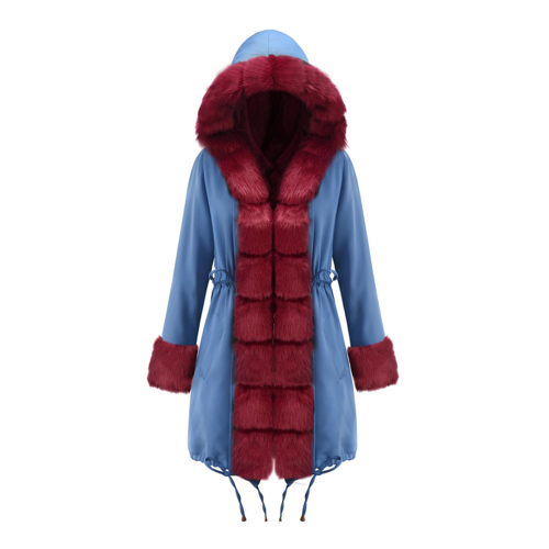 Color-Blocked Arctic Fur Parka – 25 Edition