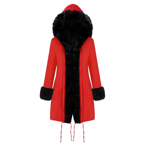 Color-Blocked Arctic Fur Parka – 25 Edition