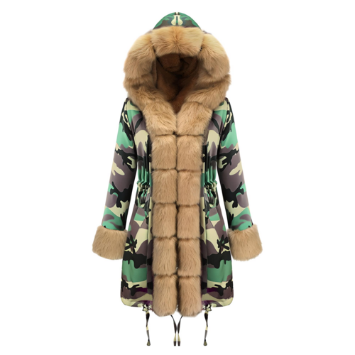 Color-Blocked Arctic Fur Parka – 25 Edition