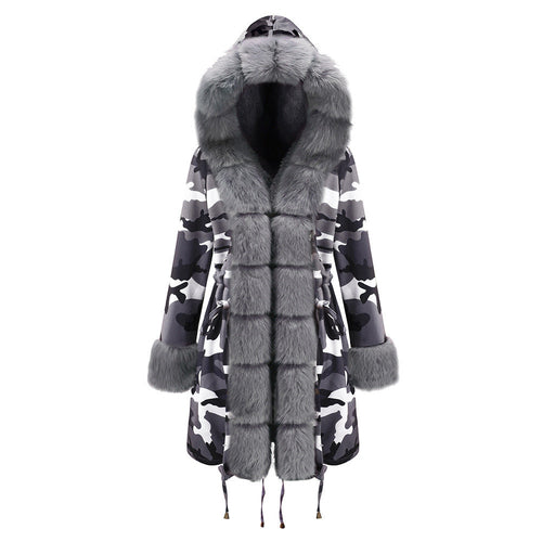 Color-Blocked Arctic Fur Parka – 25 Edition